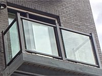 <b>Glass panel and aluminum balcony railing at The National in Baltimore City, MD 2</b>
